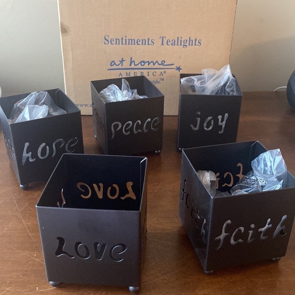 New in box At Home Sentiments Tealights - Picture 2 of 4